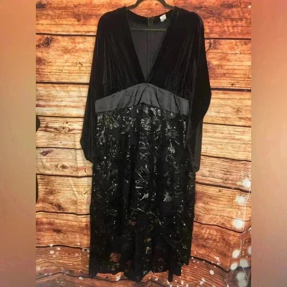 Sequin Lace High-Low Dress - Picture 7 of 16